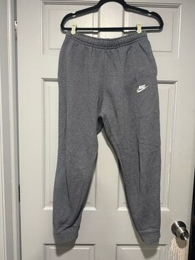 Nike Gray Logo Fleece Joggers Unisex